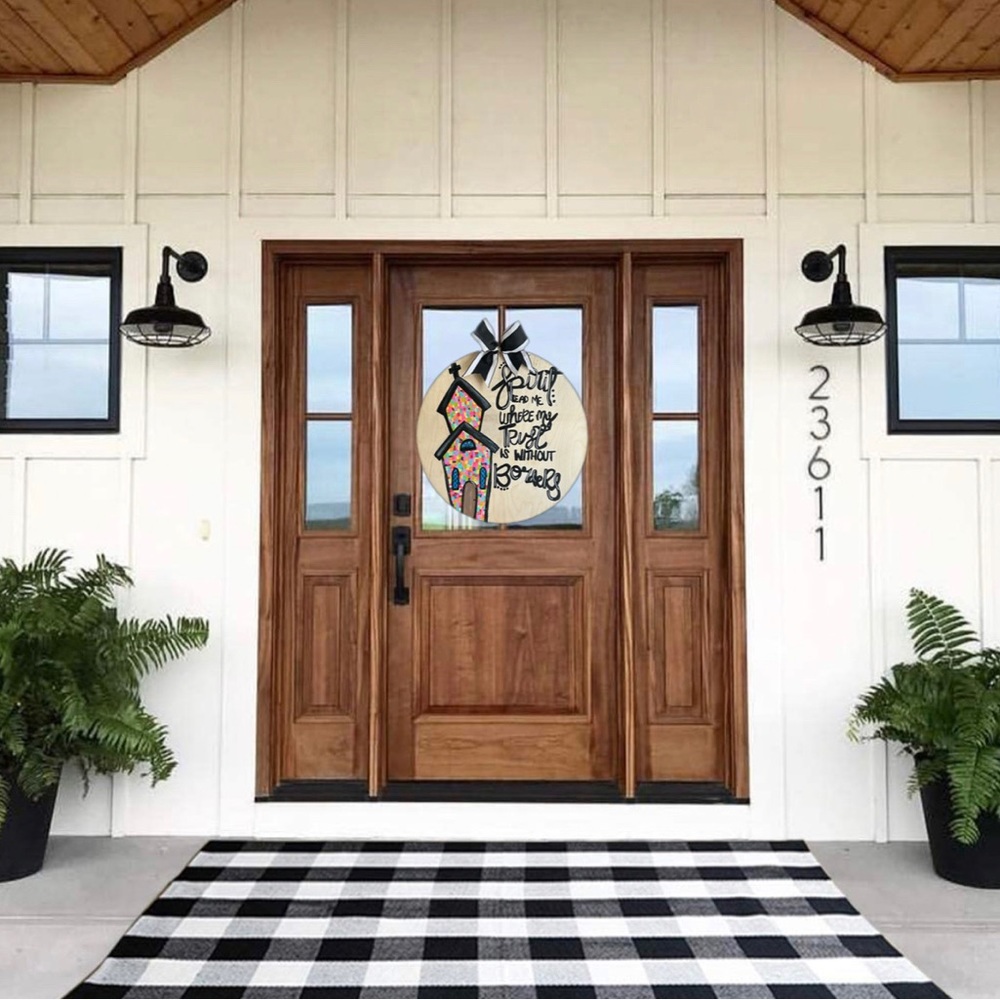 Hand painted Church Door Hanger